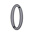 thumbnail image 4 of Hy-Ko 4 inch Silver Reflective House Address Number 0 - Plastic with mounting hardware Included, 4 of 8