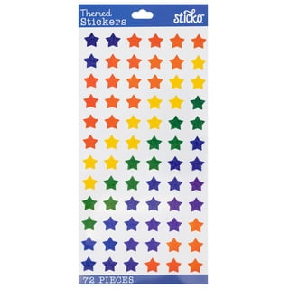 Hello Hobby Multicolor Foam Glitter Star Stickers, 57 Piece 4.5 x 0.28 x  6.75