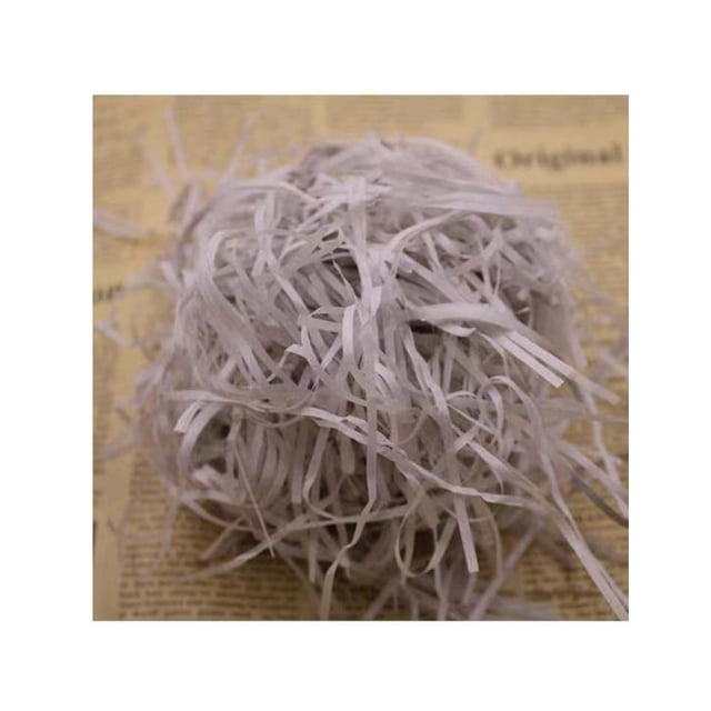 Billuyoard Trituras de Rafia de Papel Arrugado Material de Relleno Kits de Decoración para Fiestas Gris