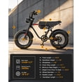 thumbnail image 5 of Actbest PLUS Electric Bike for Adults, 16''x 4.0" Fat Tire Ebike, Peak 750W 20-70 Miles 48V 15.6Ah Full Suspension, Fat Tire Electric Bicycle, 5 of 6