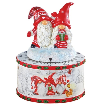

Collections Etc Holiday Three Winter Gnomes Kitchen Timer