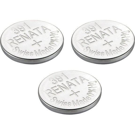 Renata 391/SR1120SW 1.55V Silver Oxide Watch Battery (3 Batteries)