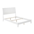 thumbnail image 3 of Portland Full Solid Wood Foundation Bed in White, 3 of 12