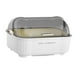thumbnail image 1 of Escurridor de platos con tapa y tabla de drenaje, caja de almacenamiento que ahorra espacio para utensilios, Gris blanco, 1 of 9