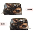 thumbnail image 3 of Xecao Steampunk Squirrel Pilot Print Fashion Makeup PVC Bag Large Capacity Travel Cosmetic Bag for Women Organizer Toiletry Clutch, 3 of 8