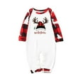 thumbnail image 4 of Yievot Family Christmas Pajamas Matching Sets PJ's Sleepwear Printed Shirts and Plaid Pants Festival Party Sleepwear, 4 of 5