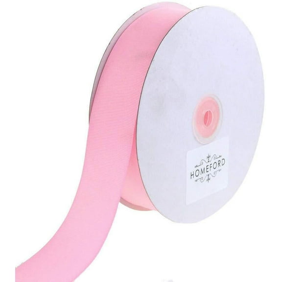Solid Grosgrain Ribbon, 7/8-Inch, 50 Yards, Pink