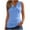 Light Blue, variant on Women Cowl Neck Tank Tops Summer Ruched Sleeveless Shirts Casual Business Basic Tunic Tops Stretchy Blouse
