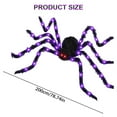 thumbnail image 3 of Large Hairy Halloween Spider Decor - 40 LED Light-Up Scary Spider with Red Eyes, Bendable Metal Legs for Indoor/Outdoor Haunted House & Party Decorations, 3 of 4