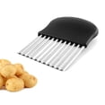 thumbnail image 1 of Cortador De Patatas Serrado Cortador De Patatas Ondulado Resistente Al Desgaste Herramienta De Corte De Virutas Arrugadas Para Verduras Y Frutas Sweethay HA037043-00, 1 of 6