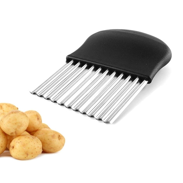 Cortador De Patatas Serrado Cortador De Patatas Ondulado Resistente Al Desgaste Herramienta De Corte De Virutas Arrugadas Para Verduras Y Frutas Sweethay HA037043-00