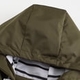 thumbnail image 6 of Cmfcve Rain Jacket for Women Striped Lined Hooded Lightweight Raincoat Outdoor Waterproof Windbreaker Adjustable Waist Long Coat L-5XL, 6 of 9
