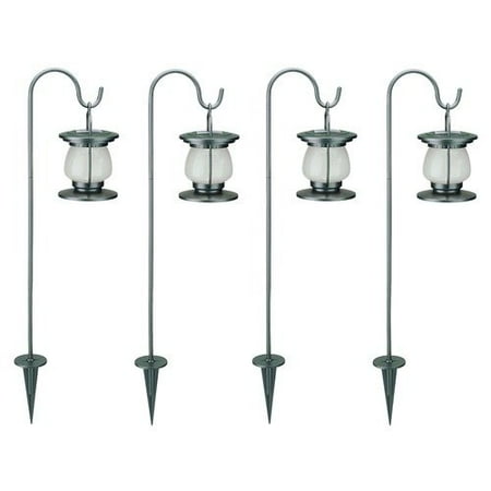 Brinkmann Kettle Lantern Solar Accent Lights (Set of 4)