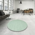 thumbnail image 3 of Ahgly Company Indoor Round Contemporary Green Abstract Area Rugs, 7' Round, 3 of 6