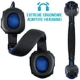 thumbnail image 3 of Casque de Jeu avec Micro et Lumière LED pour Ordinateur Portable PS4 Bleu, 3 of 7
