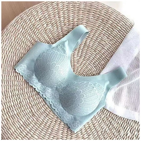 

Ice Silk Female Underwear Sweat Proof Removable Latex Bra for Daily Wear Sports Bra