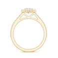 thumbnail image 2 of Rosec Jewels - Lab Grown Diamond Circle Engagement Ring with Halo (EF-VS Quality), 18K Yellow Gold, US 12.00, 2 of 8