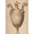 thumbnail image 2 of Francesco de' Rossi 17x24 Gold Ornate Framed and Double Matted Museum Art Print Titled - Design for a Vase with Hercules and Farnese Lilies (ca. 1540), 2 of 4