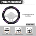 thumbnail image 5 of Uorisanigo Butterfly 15 Inch Car Steering Wheel Cover Rose Print Steering Wheel Cover for Winter Breathable Car Steering Wheel Protector for SUV Vehicle Flannel Car Accessories Gift for Mom, 5 of 8