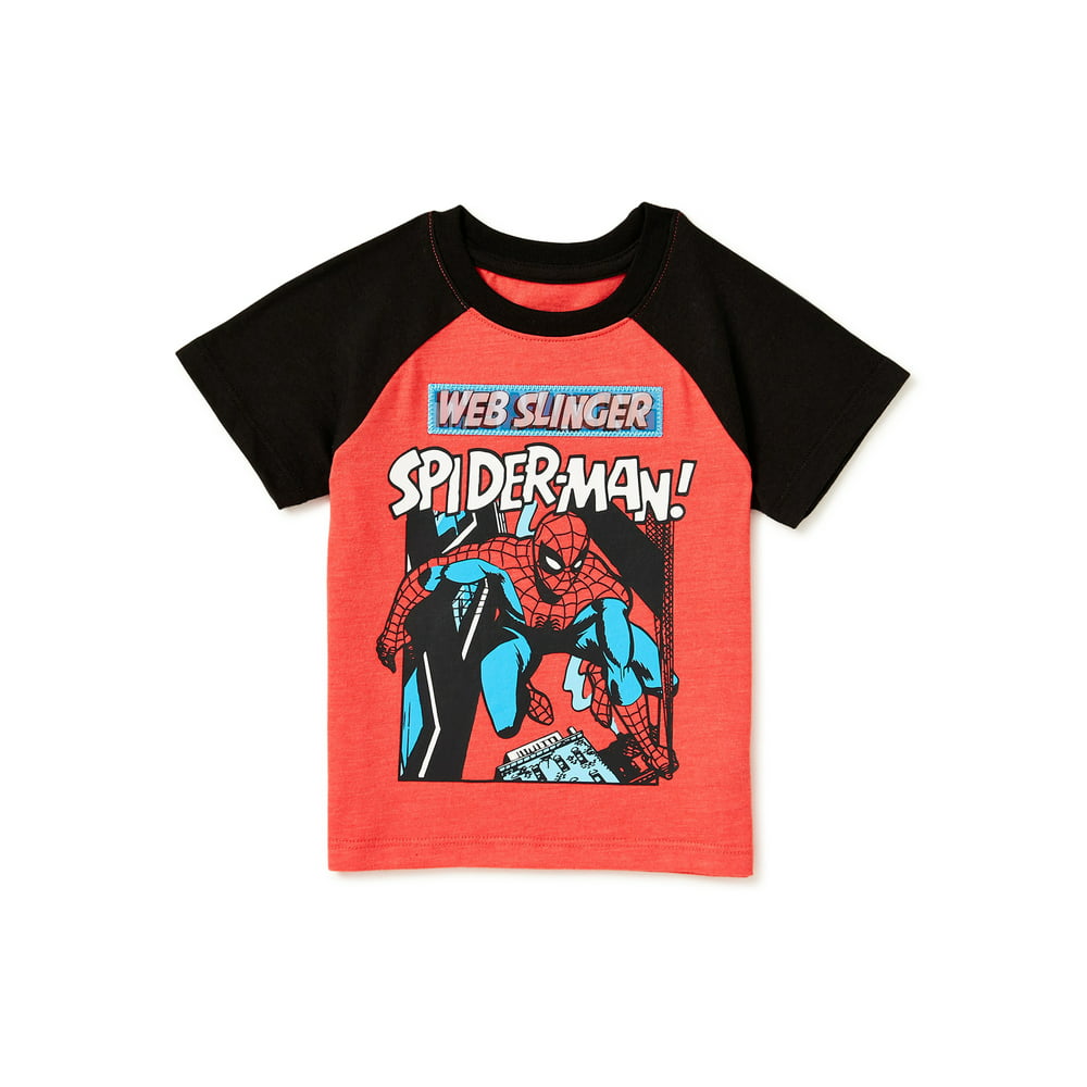 Spider-Man - Spiderman Baby Boy & Toddler Boy Short-Sleeve T-Shirt (12M ...