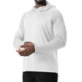 thumbnail image 3 of Men's UPF 50+ Sun Protection Hoodie Shirt Long Sleeve SPF Fishing Outdoor UV Shirt Hiking Lightweight Medium, 3 of 5
