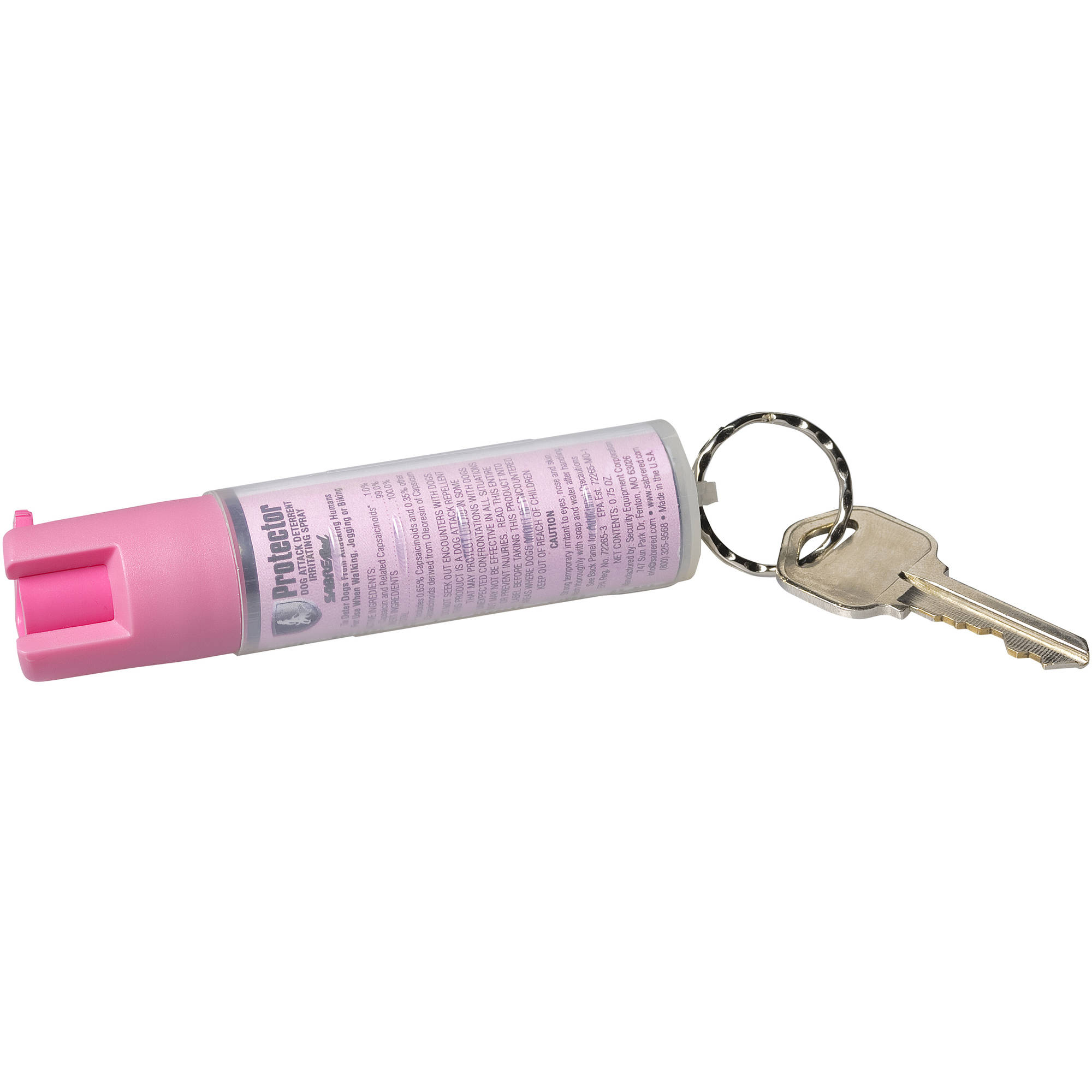 Protector Dog Spray, Dog Attack Deterrent with Key Ring, 14 One-Second Bursts & 12' (4m) Range, Supports National Breast Cancer Foundation (Over $1.2 Million Donated So Far) - image 2 of 9