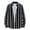 Black, variant on WREESH Men's Striped Shirt Long Sleeve Button Down Business Casual Top with Contrast Modern Office Wear