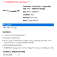 thumbnail image 2 of Front Inner Tie Rod End - Compatible with 1983 - 1988 Ford Ranger 1984 1985 1986 1987, 2 of 2