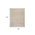 thumbnail image 3 of 7' X 10' Beige Geometric Power Loom Area Rug, 3 of 10