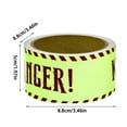 thumbnail image 3 of Caution Tape Halloween Glow in The Dark Tape 3.5 Inch Do Not Enter Tape Scary Haunted House Decoration for Spooky Halloween Party Indoor and Outdoor Use, 1 Pack, 3 of 7