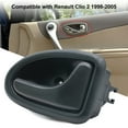 thumbnail image 2 of Trayknick Inner Handle Reliable Compact Black Right Side Matte Interior Door Pull Handle 8200646939 for Renault Clio 2 1998-2005, 2 of 13