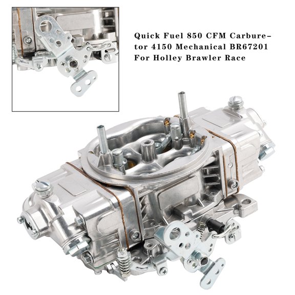 Quick Fuel 850 CFM Carburetor 4150 Mechanical BR67201 For Holley Brawler Race
