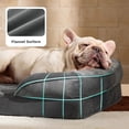 thumbnail image 5 of U By Bedsure Orthopedic Dog Bed for Medium Size Dogs - Washable Medium Cat Bed Waterproof, Comfort Pet Couch Sofa with Washable Removable Cover, Pets Bed with Nonskid Bottom, Dark Gray, 28", 5 of 10