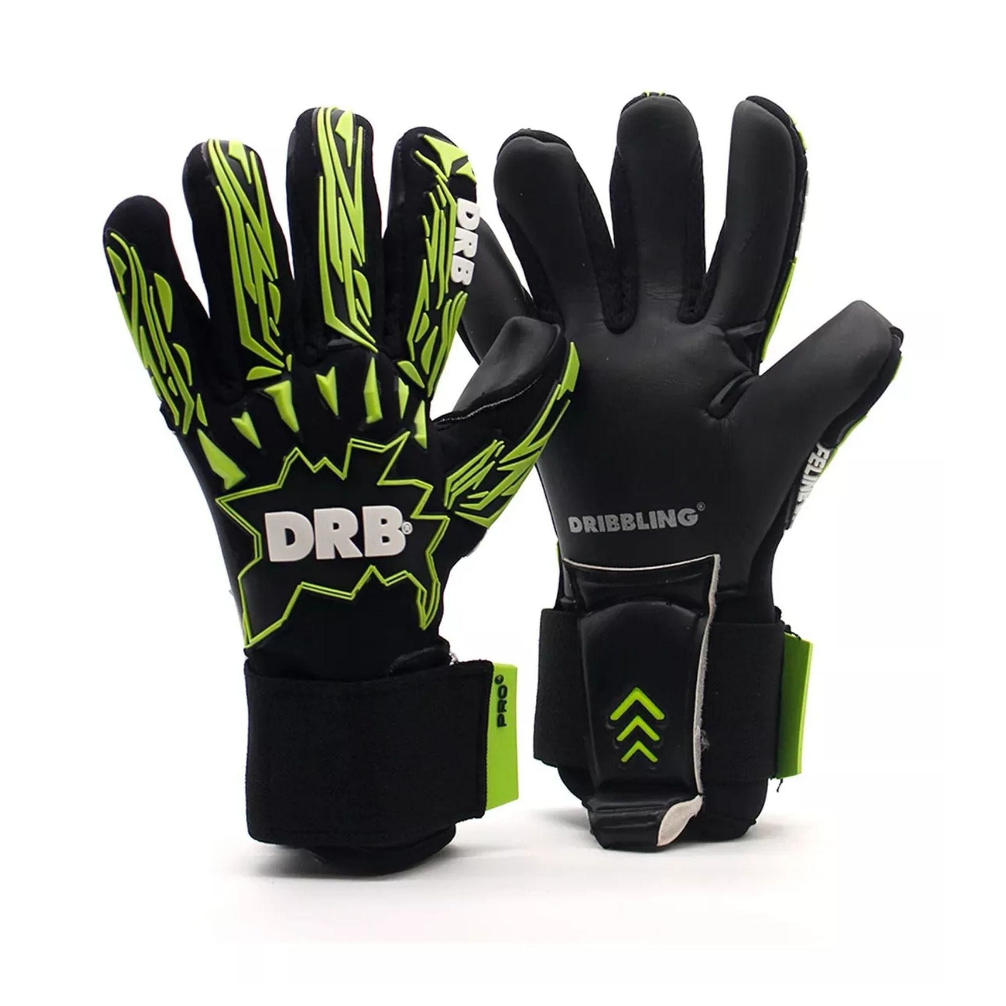 Guantes Arquero Portero Futbol Drb Feline Pro Latex Aleman #10