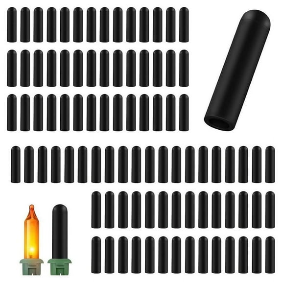 HOT 240 Pieces No Glow Covers for String Lights, Silicone Light 0.5cm Diameter Christmas LED Strings