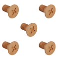 thumbnail image 2 of kurtrusly Crochet en Bois d'Érable Moderne Vis Murale Nordique Premium pour Organisation de Garde-Robe Design Rond Croisé 5.5x6cm 5Set, 2 of 6