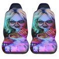 thumbnail image 2 of Tiffany Valentine Car Seat Covers 2 Pcs for Seat Protector Soft Flexible Seat Cushion Cover Fit for Most Car and Truck, 2 of 9