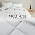 thumbnail image 3 of Nestl Oversized King Comforter, Down Alternative Bedding Duvet Insert, Light Gray, 3 of 10