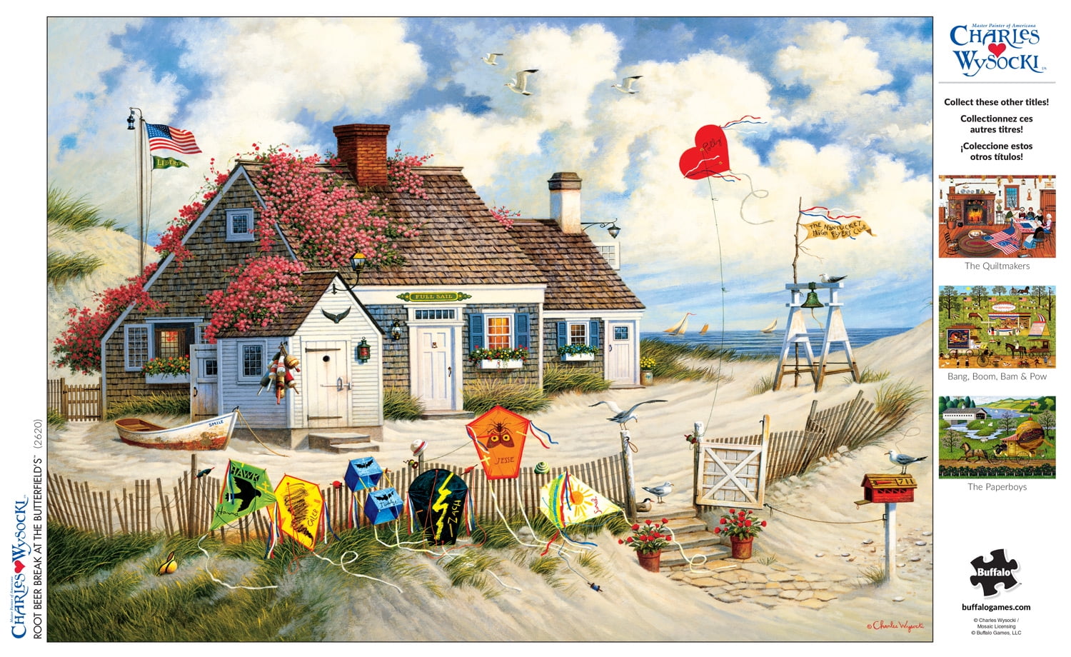 Buffalo Games - Charles Wysocki - Rootbeer Break at the Butterfields - 300 Piece Jigsaw Puzzle