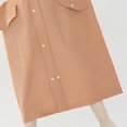thumbnail image 6 of UACY Kids Rain Poncho with Hood Reusable Rain Jacket Lightweight & Durable Raincoats for Boys and Girls for Travel Outdoor (Khaki, 6-8 Years), 6 of 9
