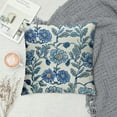 thumbnail image 2 of COMIO Blue Floral Pillow Covers Rustic Light Blue Green Chinoiserie Flowers Leaves Birds Print Decorative Outdoor Pillowcases Farmhouse Holiday Throw Cushion Cases Decor for Couch Sofa Bed, 2 of 5