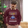 thumbnail image 5 of Christmas Sweatshirt, Happy Hanukkah Penguin Funny Holiday Sweatshirt, Witty Flightless Bird Menorah Sweatshirt, Unique Gift for Her & Him, 5 of 5