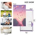 thumbnail image 6 of Yayeee 2 Pack Hand Towels for Bathroom 100% Cotton 16" x 28" Soft Absorbent Kitchen Towel, Pixel Floating Hearts, 6 of 7
