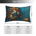 thumbnail image 2 of Salouo Elegant Butterfly And Flowers Pattern Pillow Cases,1PC Pillow Covers with Envelope Closure Decorative Pillow Case for Bed Couch,Pillows Not Included-14"x20", 2 of 6
