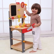 Classic World Wood Carpenter Workbench with Tools. Ages 3 Years and up