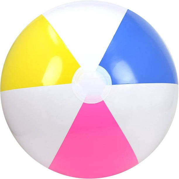 6X Ballon de Plage Gonflable - Ballon de Plage Hydrofuge - Ballon de Plage  pour la Plage, la Piscine et le Lac de Baignade - Jouet de Bain - 35 cm (  35 cm - 03 Pièces) 