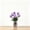 E, variant on Handmade Glass Artificial Flower Bouquet, Exquisite Handmade Glass Artificial Flower Bouquet, Mini Floral Arrangement Ornament, Fresh Desktop Decor for Home Bedroom Wedding Festival Gift Display