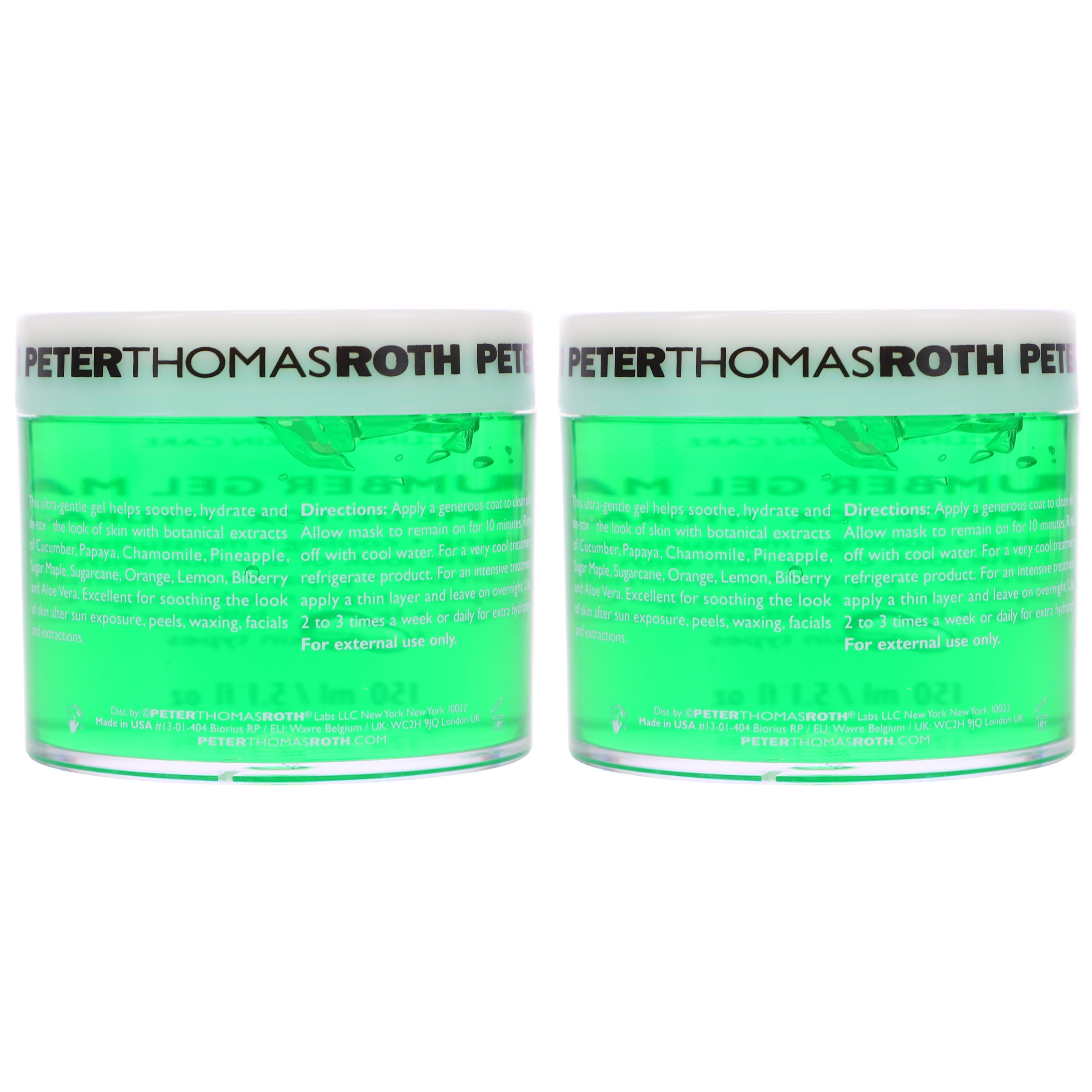 Peter Thomas Roth Cucumber Gel Masque 5 oz 2 Pack