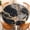 Black Marble, variant on Round Fitted Tablecloth with Elastic Edge Design Table Cover Waterproof Stain-Resistant Wipeable Table Cloth Best for 37-44" Round Tables Wood Grain