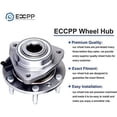 thumbnail image 3 of ECCPP Wheel Bearing Hub Assembly 2004-2007 For Buick Rainier 2002-2009 For Chevrolet Trailblazer For GMC Envoy  513188 W/ABS 6 Lugs  1PCS, 3 of 7